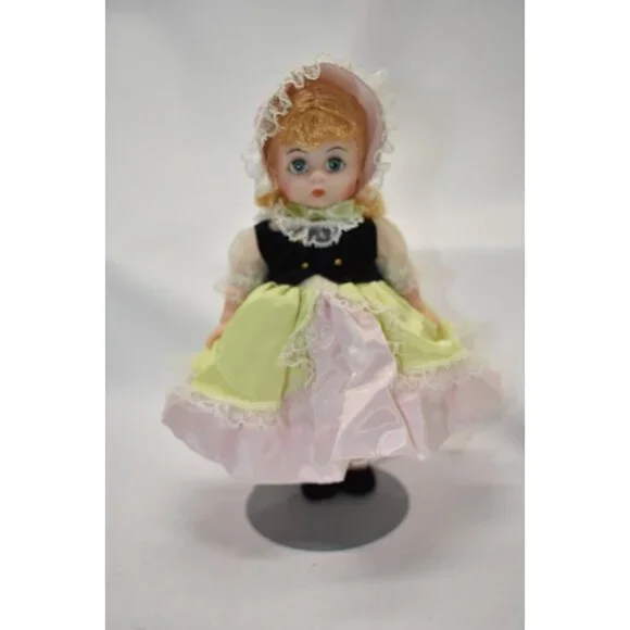 Madame Alexander Bo Peep Doll 8" 1970s Vintage Collectible Lace Dress - Picture 10 of 14